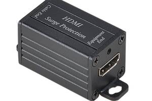 Перехідник моніторний SCT HDMI M/F (адаптер) прямий Surge Protector чорний (78.01.6012)