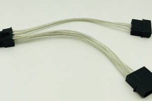 Переходник 8pin на 2x4 pin (Molex) для питания видеокарты PCI Express (луженная медь)
