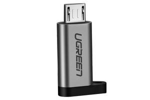 Переходник-адаптер USB Type-C к microUSB Ugreen US282 Серый (50590)