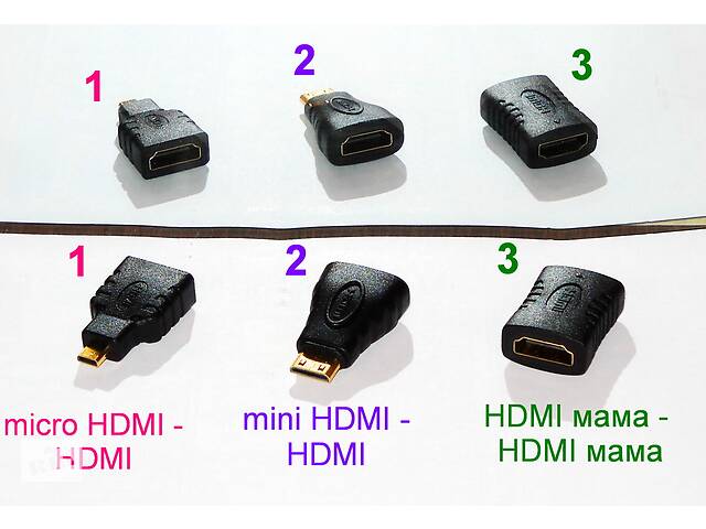 Переходник для видео HDMI - micro HDMI/HDMI - mini HDMI/HDMI - HDM