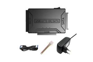 Переходник на жесткий диск SSD/HDD 3 в 1 TISHRIC 8764 SATA-USB IDE N