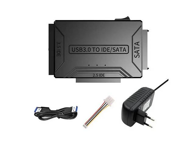 Переходник на жесткий диск SSD/HDD 3 в 1 TISHRIC 8764 SATA-USB IDE N