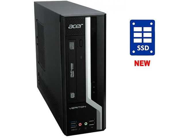ПК Acer Veriton X2630G SFF / Intel Сore i3-4340 (2 (4) ядра по 3.6 GHz) / 8 GB DDR3 / 120 GB SSD / Intel HD Graphics...