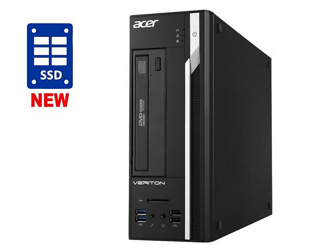 ПК Acer Veriton X2632G SFF / Intel Сore i3-4170 (2 (4) ядра по 3.7 GHz) / 8 GB DDR3 / 120 GB SSD / Intel HD Graphics...