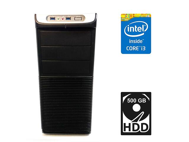 ПК Asus Tower / Intel Core i3-4160 (2 (4) ядра по 3.6 GHz) / 4 GB DDR3 / 500 GB HDD / Intel HD Graphics 4400 / 485W /...