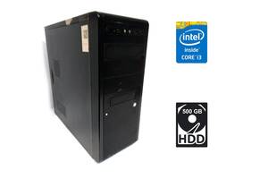 ПК Asus Tower / Intel Core i3-4160 (2 (4) ядра по 3.6 GHz) / 4 GB DDR3 / 500 GB HDD / Intel HD Graphics 4400 / 485W /...