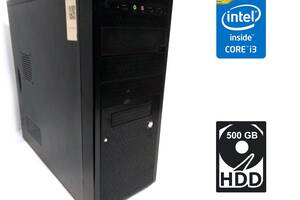 ПК Asus Tower / Intel Core i3-4160 (2 (4) ядра по 3.6 GHz) / 4 GB DDR3 / 500 GB HDD / Intel HD Graphics 4400 / 485W /...