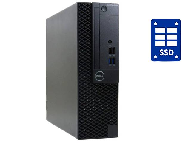 ПК Dell OptiPlex 3040 SFF / Intel Core i3-6100 (2 (4) ядра по 3.7 GHz) / 8 GB DDR3 / 120 GB SSD / Intel HD Graphics 5...