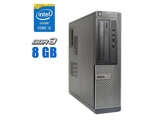 ПК Dell OptiPlex 390 DT / Intel Core i5-2500 (4 ядра по 3.3 - 3.7 GHz) / 8 GB DDR3 / 500 GB HDD / Intel HD Graphics 2...