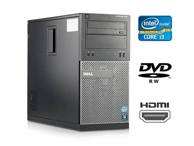 ПК Dell OptiPlex 390 Tower/ i3-2100/ 4GB RAM/ 250GB HDD/ HD 2000