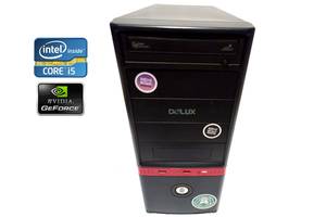 ПК Delux Tower / Intel Core i5-2500K (4 ядра по 3.3 - 3.7 GHz) / 8 GB DDR3 / 120 GB SSD NEW + 500 GB HDD / nVidia GeF...