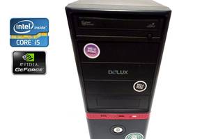 ПК Delux Tower / Intel Core i5-2500K (4 ядра по 3.3 - 3.7 GHz) / 8 GB DDR3 / 120 GB SSD + 500 GB HDD / nVidia GeForce...