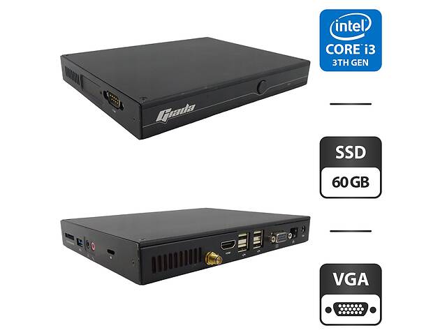ПК Giada i53 USFF/ i3-3227U/ 4GB RAM/ 60GB SSD/ HD 4000