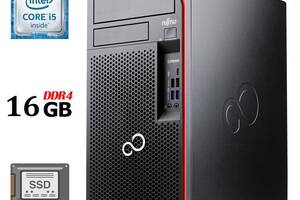 Компьютер Fujitsu Esprimo P757/E90+ Tower / Intel Core i5-6500 (4 ядра по 3.2 - 3.6 GHz) / 16 GB DDR4 / 120 GB SSD /...