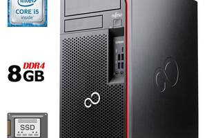 Компьютер Fujitsu Esprimo P757/E90+ Tower / Intel Core i5-6500 (4 ядра по 3.2 - 3.6 GHz) / 8 GB DDR4 / 120 GB SSD / I...