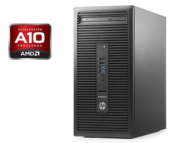 ПК HP EliteDesk 705 G2 Tower / AMD Pro A10-8750B (4 ядра по 3.6 - 4.0 GHz) / 8 GB DDR3 / 320 GB HDD / AMD Radeon R7 G...