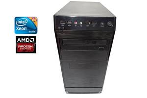 ПК Huanan Tower / Intel Xeon E5-2620 (6 (12) ядер по 2.0 - 2.5 GHz) / 24 GB DDR3 / 120 GB SSD NEW + 1000 GB HDD / AMD...