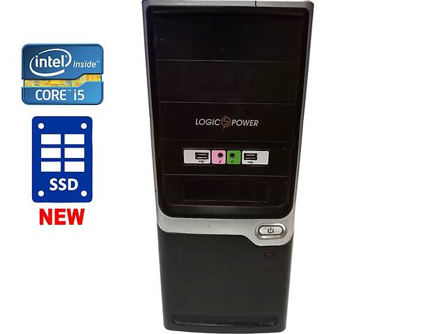 ПК LogicPower Tower / Intel Core i5-4590 (4 ядра по 3.3 - 3.7 GHz) / 8 GB DDR3 / 240 GB SSD NEW / Intel HD Graphics 4...