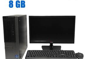 ПК+Монитор Dell OptiPlex 390 SFF/ i3-2120/ 8GB RAM/ 250GB HDD/ HD 2000 + Б-класс LG Flatron 20EN33SS-B/ 19.5' (1600x9...