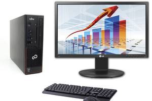 ПК+Монитор Fujitsu Esprimo C720 SFF/ i5-4670/ 8GB RAM/ 240GB SSD/ HD 4600 + LG 22MB35PU-B/ 22' (1920x1080) TN/ DVI, V...