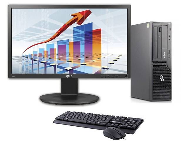 ПК+Монитор Fujitsu Esprimo E500 E85+ SFF/ i3-2120/ 4GB RAM/ 500GB HDD/ HD 2000 + LG 22MB35PU-B/ 22' (1920x1080) TN/ D...