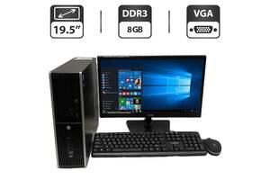 ПК+Монитор HP Compaq Elite 8300 SFF/ i3-3220/ 8GB RAM/ 250GB HDD/ HD 2500 + Б-класс LG Flatron 20EN33SS-B/ 19.5' (160...