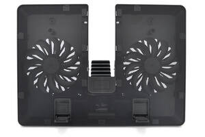 Подставка под ноутбук DeepCool U-PAL, 10-15,6', 2*140mm 1000±10% RPM, корпус пластик+алюминий, 390 х 280 х 27.5 mm, B...