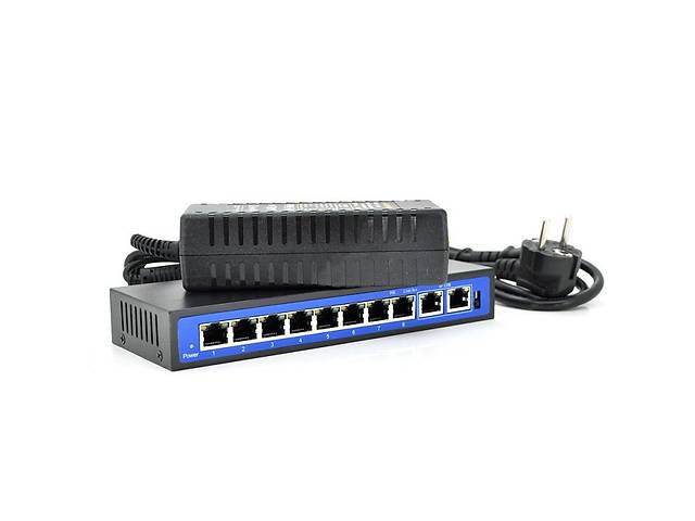 PoE коммутатор SICSO JY-8+2BZDW (8xPOE, 2xLAN)