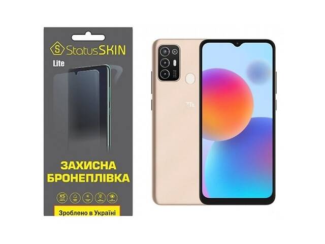 Полиуретановая пленка StatusSKIN Lite на экран ZTE Blade A52 Глянцевая (Код товара:25941)