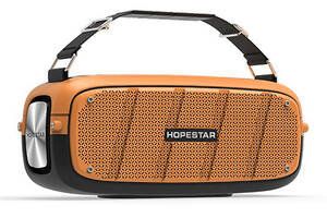 Портативная Bluetooth колонка Hopestar A20 Хопстар акустическая стерео система с аккумулятором влагозащищённая Оранжевая