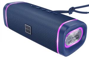 Портативная блютуз колонка Borofone BR32 Strong Bass AUX SD-card Bluetooth V5.3 USB FM-Radio Синий