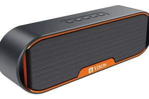 Портативная блютуз колонка Yison H4 TF card micro-usb 3,5-мм FM 1200 mah Grey