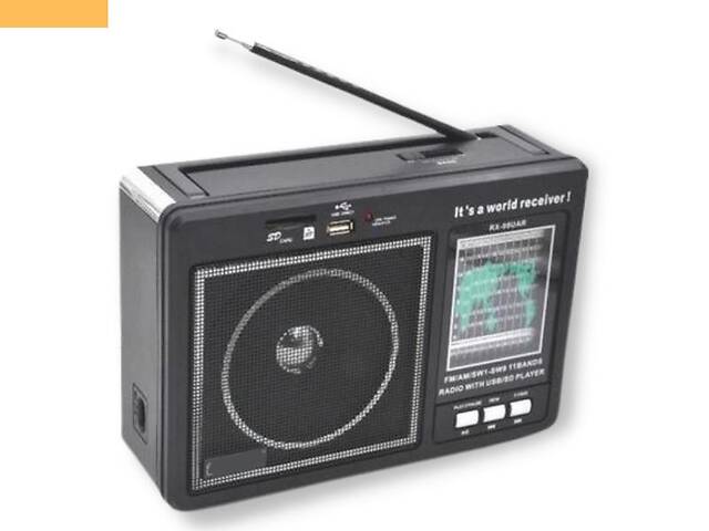 Портативная колонка радиоприемник аналоговый XPRO RX-99UAR USB, FM радио, черный (lp-74603_682)