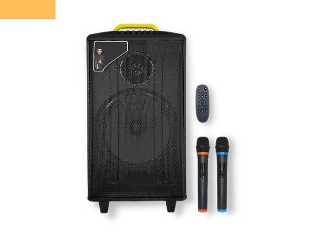 Портативная колонка XPRO QX-1214 чемодан 250Вт, USB, SD, FM радио, Bluetooth, 2 микрофона, ДУ (41184-QX-1214)