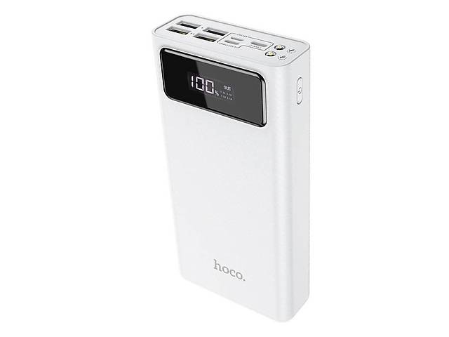 Повербанк 30000mAh УМБ Power Bank HOCO General J65 30000mAh 4USB Lightning Type-C 2A White N