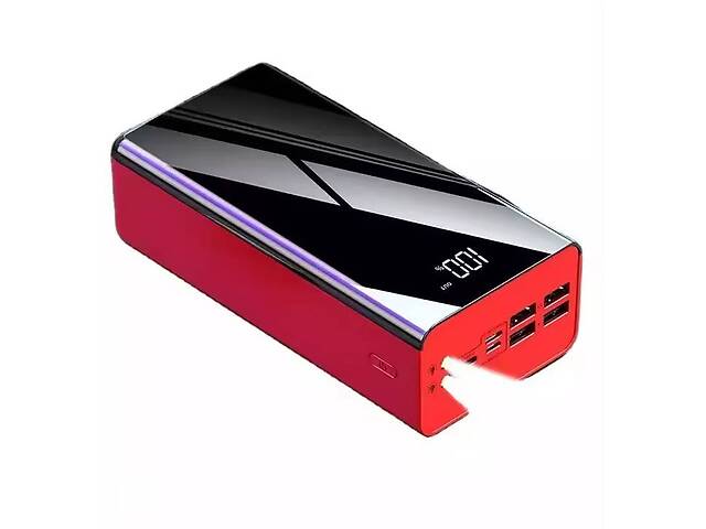 Повербанк с экраном и фонариком Smart 60000 mAh 115 Red (15342-hbr)