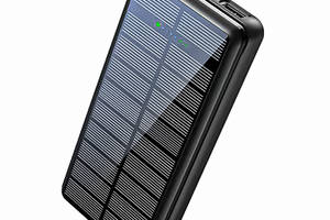 Повербанк із сонячною батареєю Xionel YD-692S 20000 mA УМБ Power Bank Чорний (10454-50371)