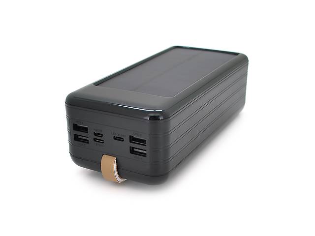 Power bank KKD-10W 100000 mAh (КПД 60%) Solar, flashlight, Input: 5V/2.1A(MicroUSB, TypeC, Lightning), Output: 5V /2...