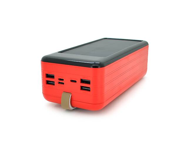 Power bank KKD-10W 100000 mAh Solar, flashlight, Input: 5V/2.1A(MicroUSB, TypeC, Lightning), Output: 5V /2.1A(4xUSB)...