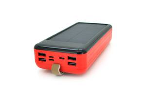 Power bank KKD-6W 60000 mAh Solar, flashlight, Input: 5V/2.1A(MicroUSB, TypeC, Lightning), Output: 5V /2.1A(4xUSB), p...