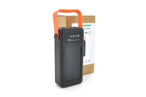 Power bank YM-636 40000mAh Solar, flashlight, Input:5V/2.1A(Micro-USB, Type-C, Lightning), Output:5V /2.1A(4xUSB), pl...