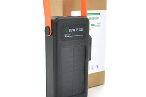 Power bank YM-636CX 40000 mAh, Solar, flashlight, Input:5V/2.1A(micro-USB,TypeC,Lightning), Output:5V/2.1A(4xUSB),Wit...