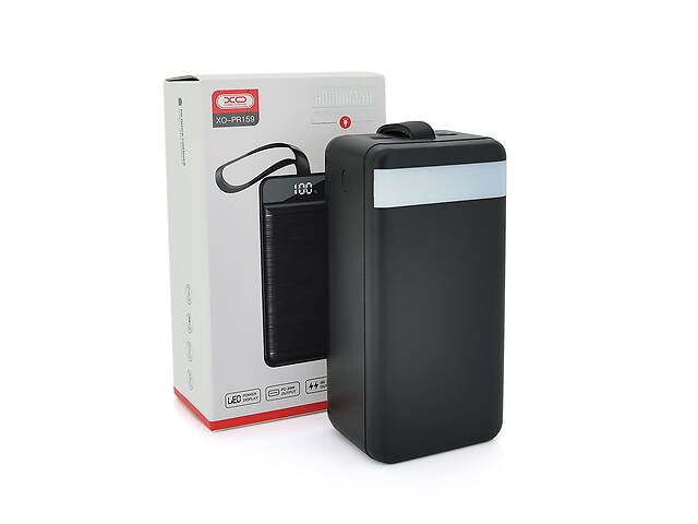 PowerBank XO-PR159 60000mAh, flashlight,Input:5V/2.5A,9V/2A,12V/1.5A(Micro,Type-C,Lightning), Output:5V/2A,5V/3A,9V/2...