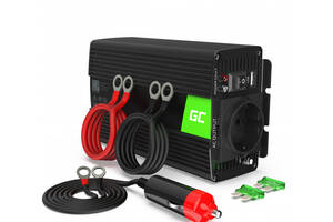 Преобразователь напряжения инвертор Green Cell 12V на 230V 300W/600W Чистый синус (INV05DE)