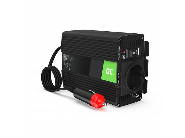 Преобразователь напряжения инвертор Green Cell 12V на 230V 150W/300W