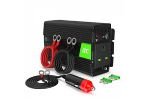 Преобразователь напряжения инвертор Green Cell 24V на 230V 500W/1000W UK чистая синусоида