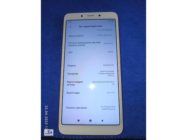 Продається xiaomi redmi 6a 2/16 global version gold