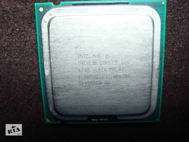Процессор Intel Core 2 Duo E6300 разьём LGA775.