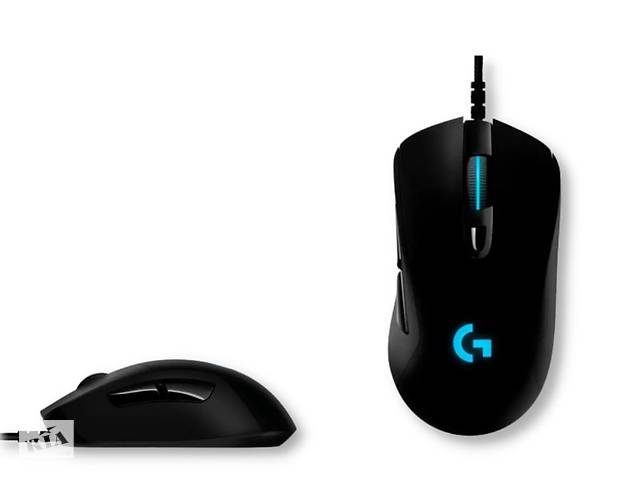 Проводная оптическая эргономичная мышь Logitech G407 черная (ЦУ-00030726)