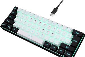 Проводная игровая клавиатура Snpurdiri 60%, RGB-подсветка, ультракомпактная мини-клавиатура со съемным кабелем